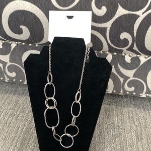 Silver tone necklace
